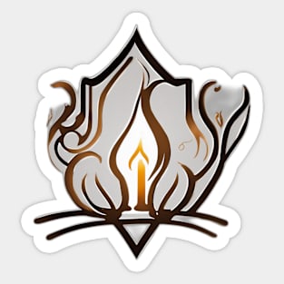 Mystical Flame Emblem Design No. 618 Sticker